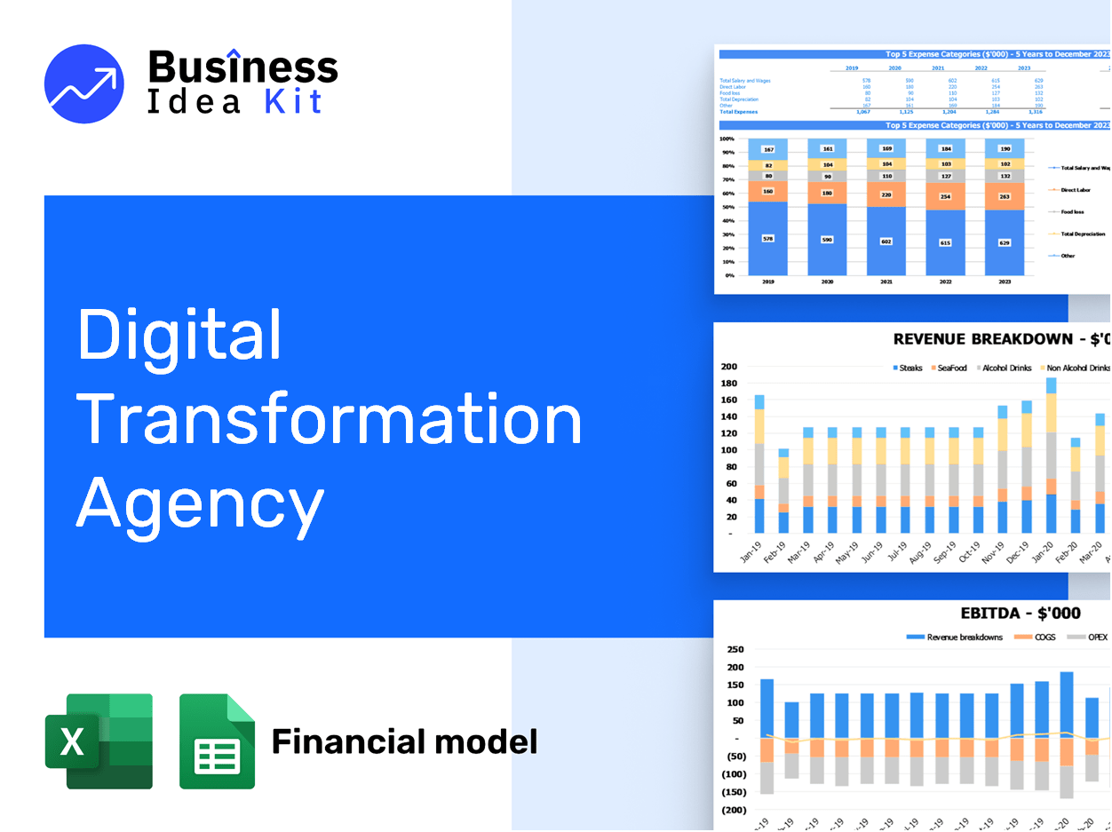 Digital Transformation Agency Financial Model Example