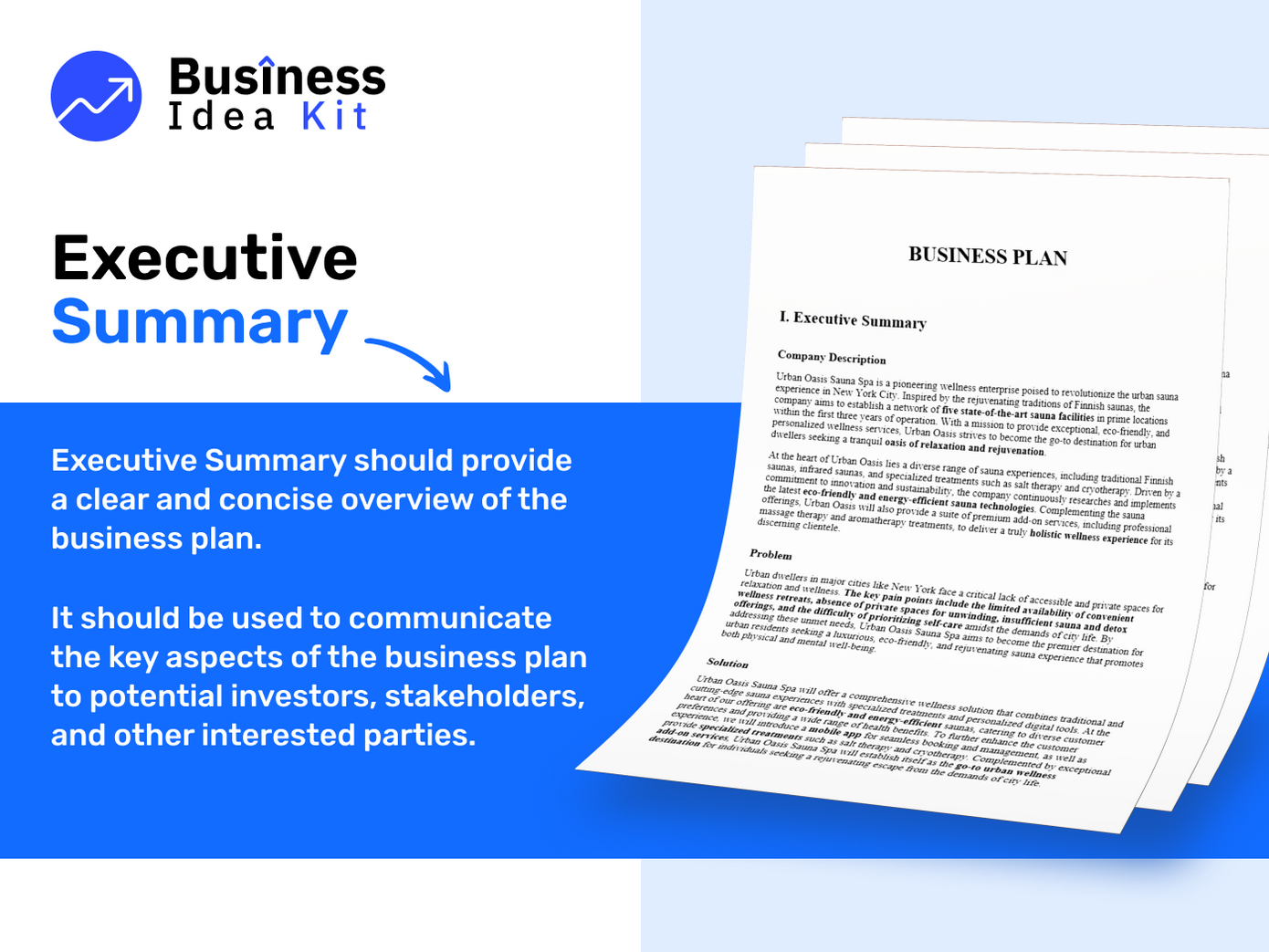 Hydrotherapy Spa Business Plan Example: Executive Summary