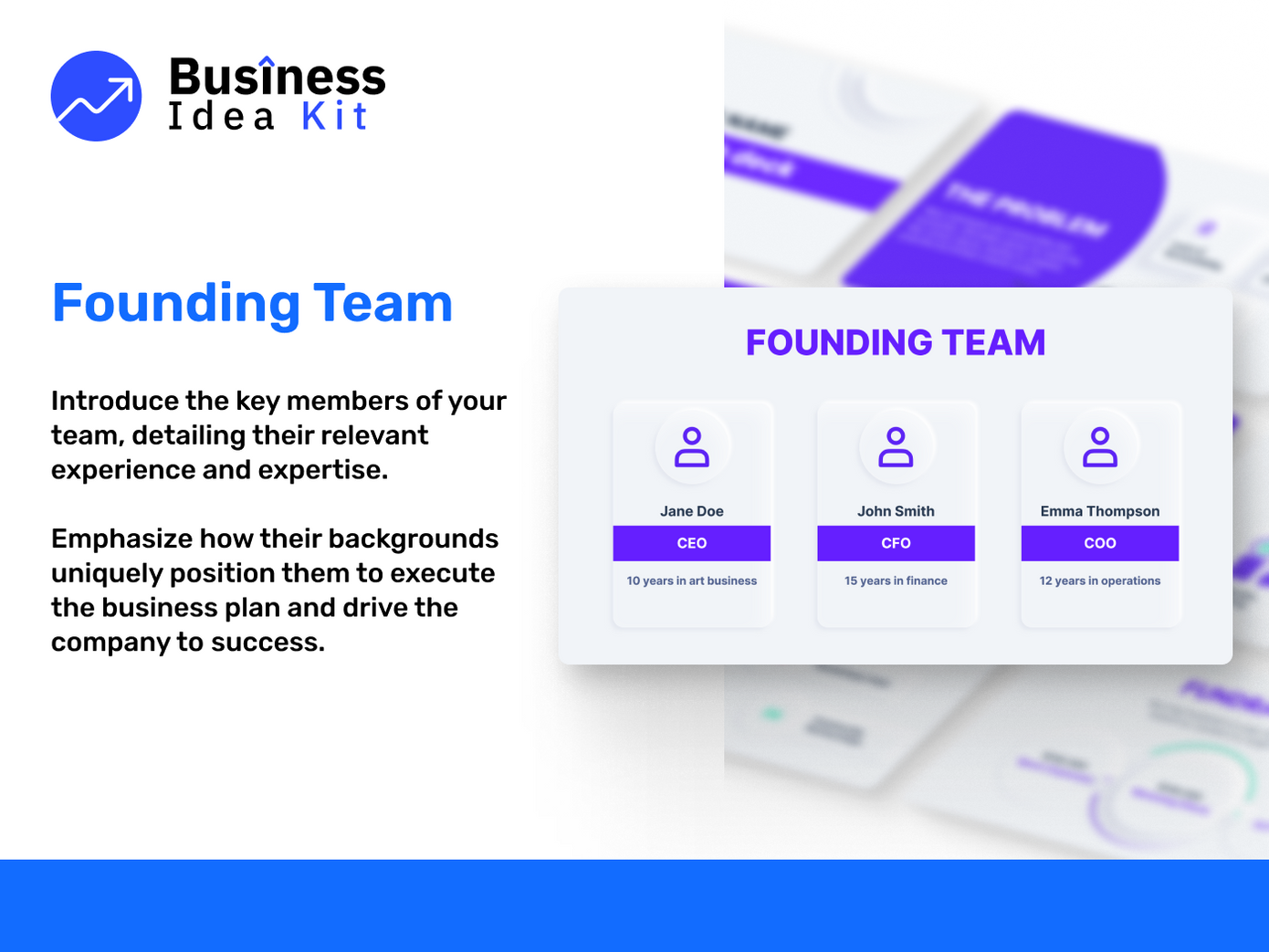 Accessories Boutique Pitch Deck Example: Team