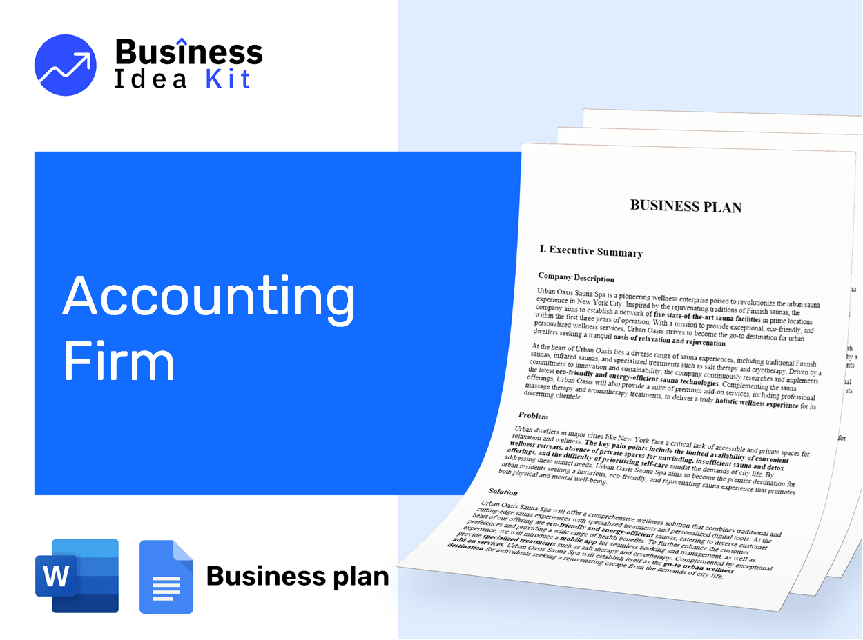 Accounting Firm Business Plan Example