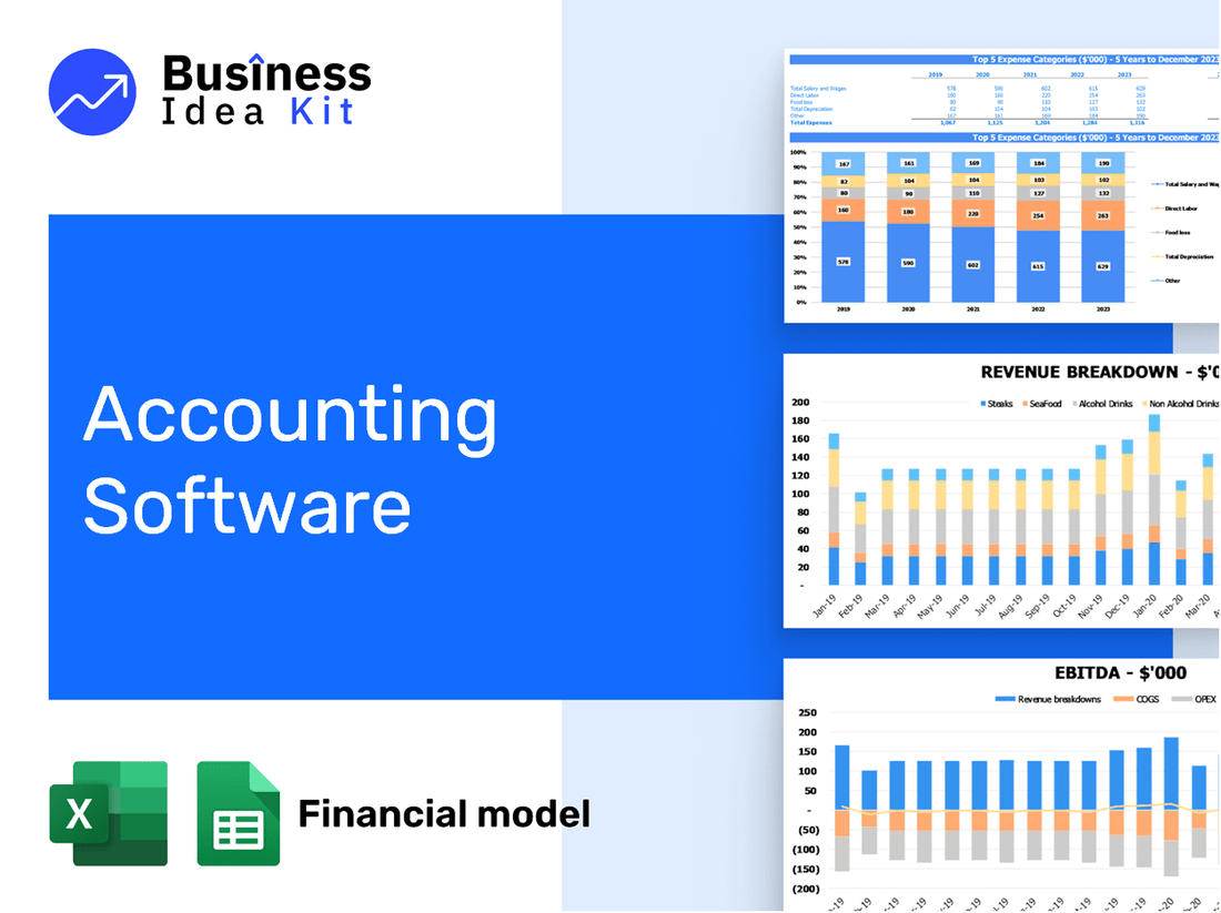 Accounting Software Financial Model Example