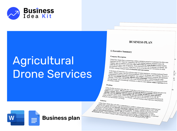 Agricultural Drone Services Business Plan Example