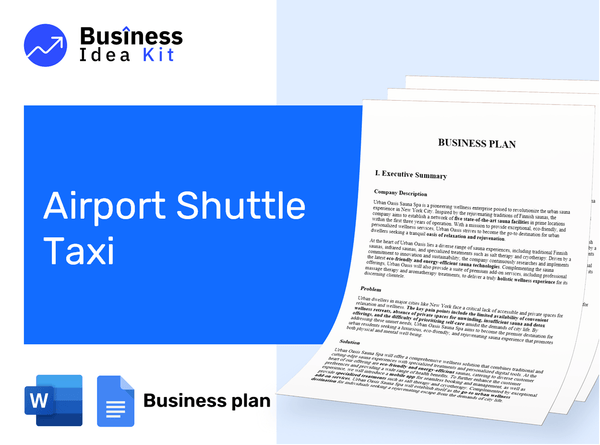 Airport Shuttle Taxi Business Plan Example