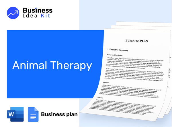 Animal Therapy Business Plan Example