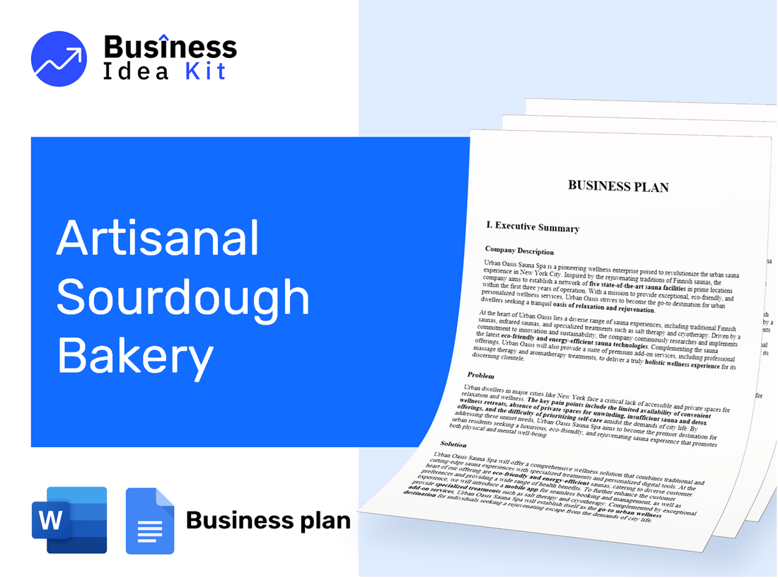 Artisanal Sourdough Bakery Business Plan Example