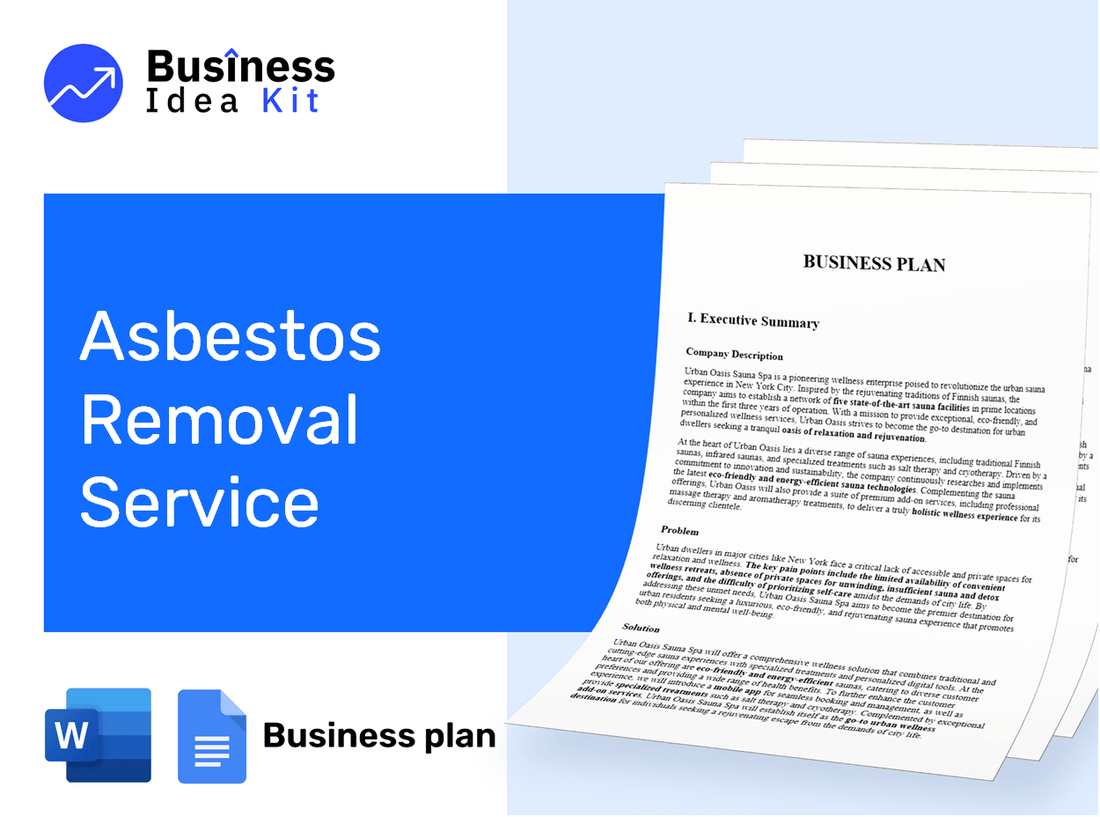 Asbestos Removal Service Business Plan Example