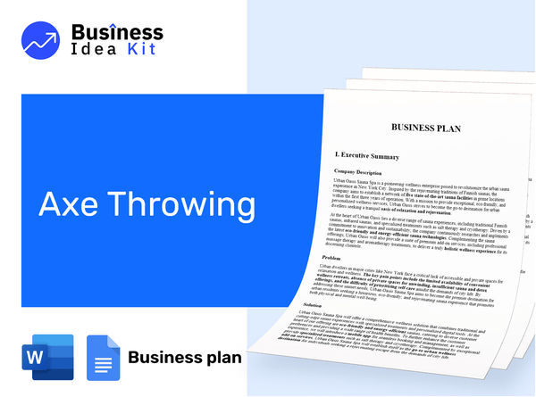 Axe Throwing Business Plan Example
