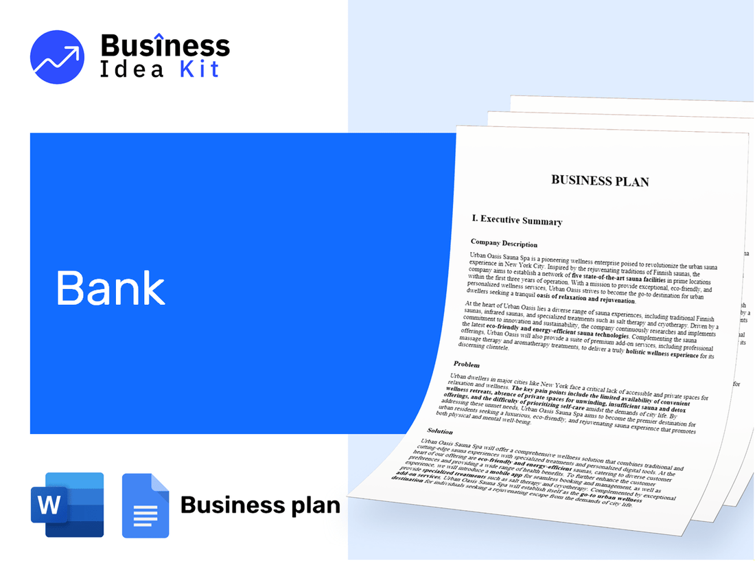 Bank Business Plan Example