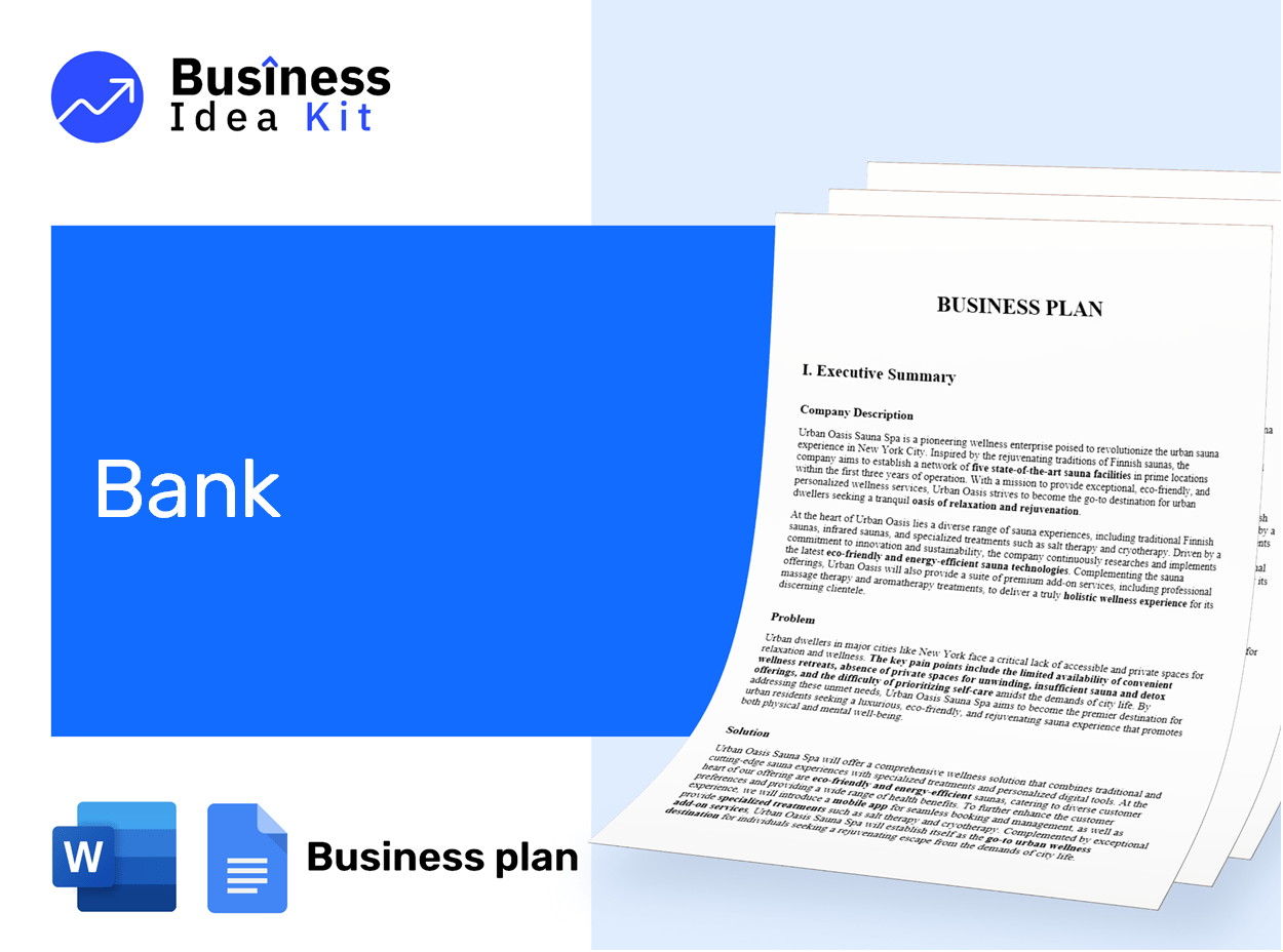 Bank Business Plan Example