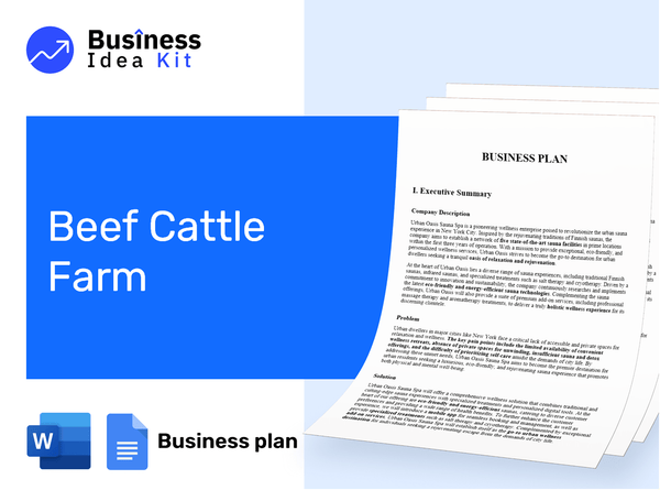 Beef Cattle Farm Business Plan Example