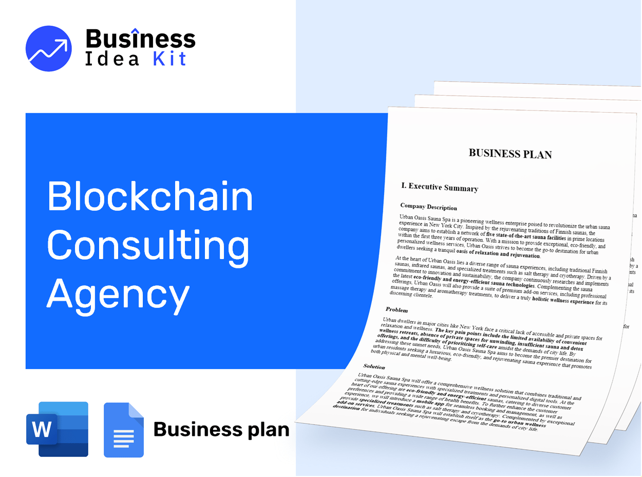 Blockchain Consulting Agency Business Plan Example