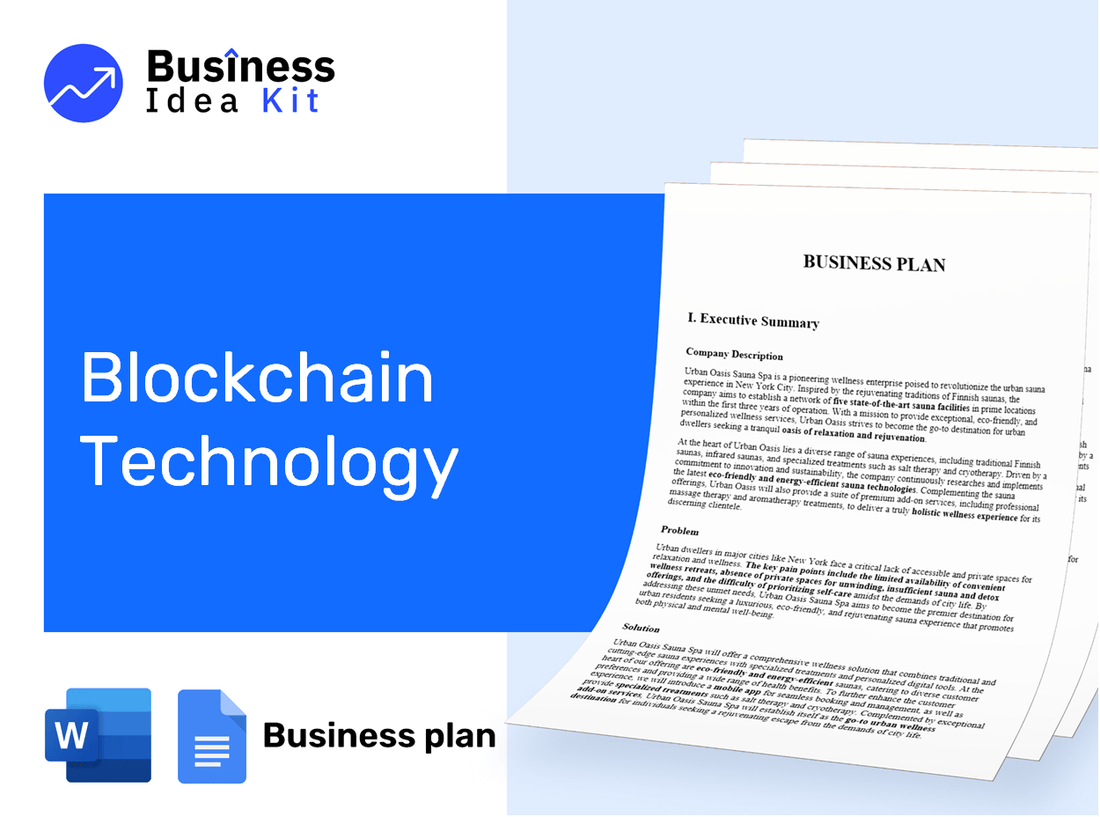 Blockchain Technology Business Plan Example