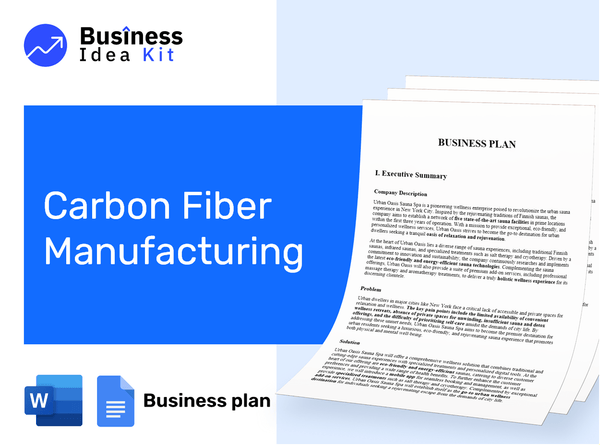 Carbon Fiber Manufacturing Business Plan Example