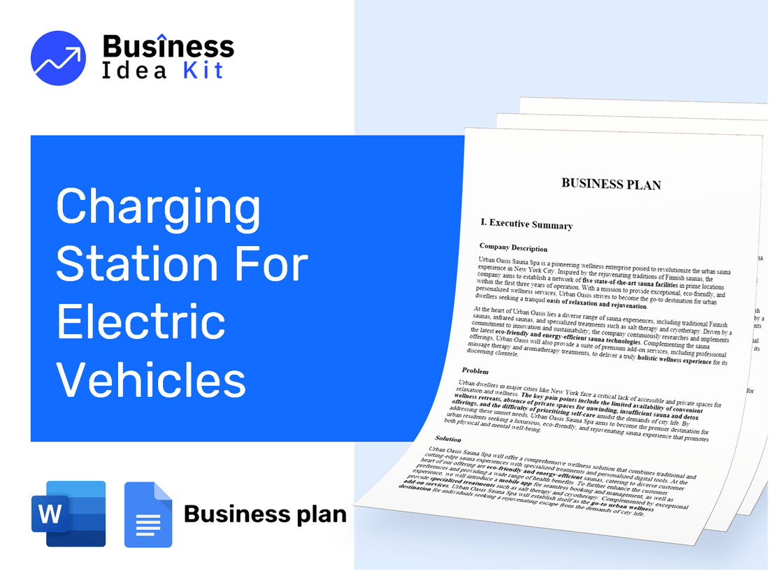 Charging Station For Electric Vehicles Business Plan Example