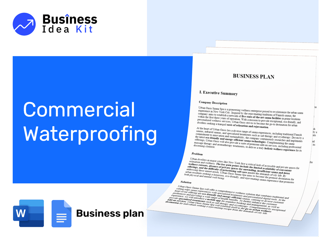 Commercial Waterproofing Business Plan Example