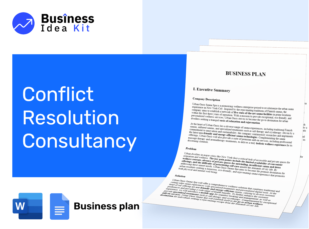 Conflict Resolution Consultancy Business Plan Example