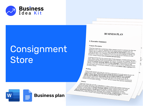Consignment Store Business Plan Example