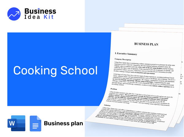 Cooking School Business Plan Example