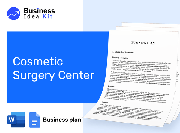 Cosmetic Surgery Center Business Plan Example