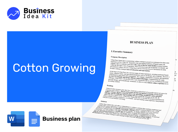 Cotton Growing Business Plan Example