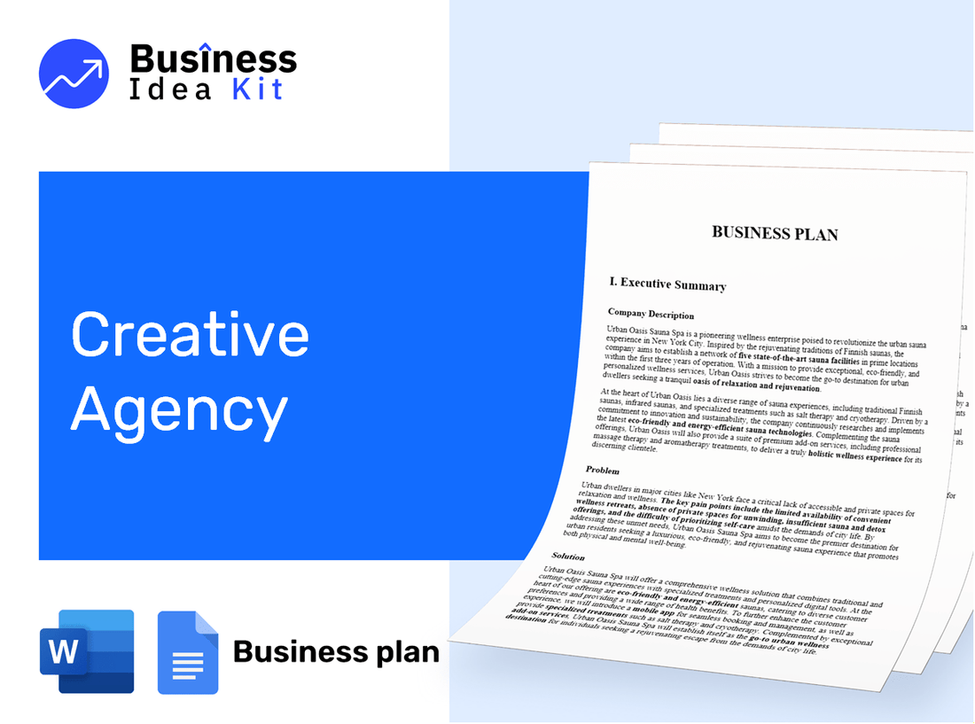 Creative Agency Business Plan Example