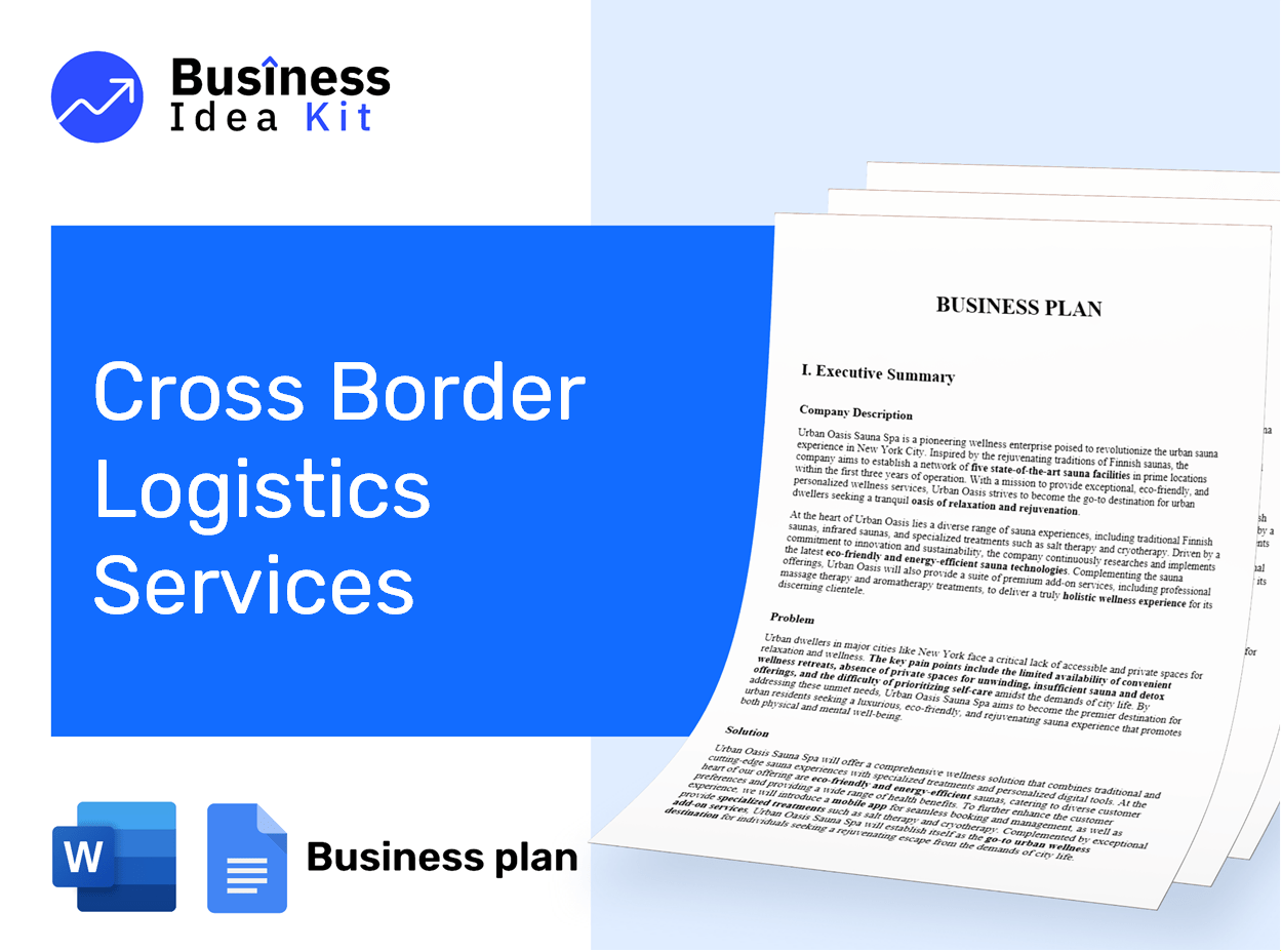 Cross Border Logistics Services Business Plan Example