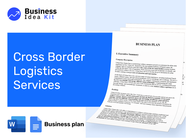 Cross Border Logistics Services Business Plan Example