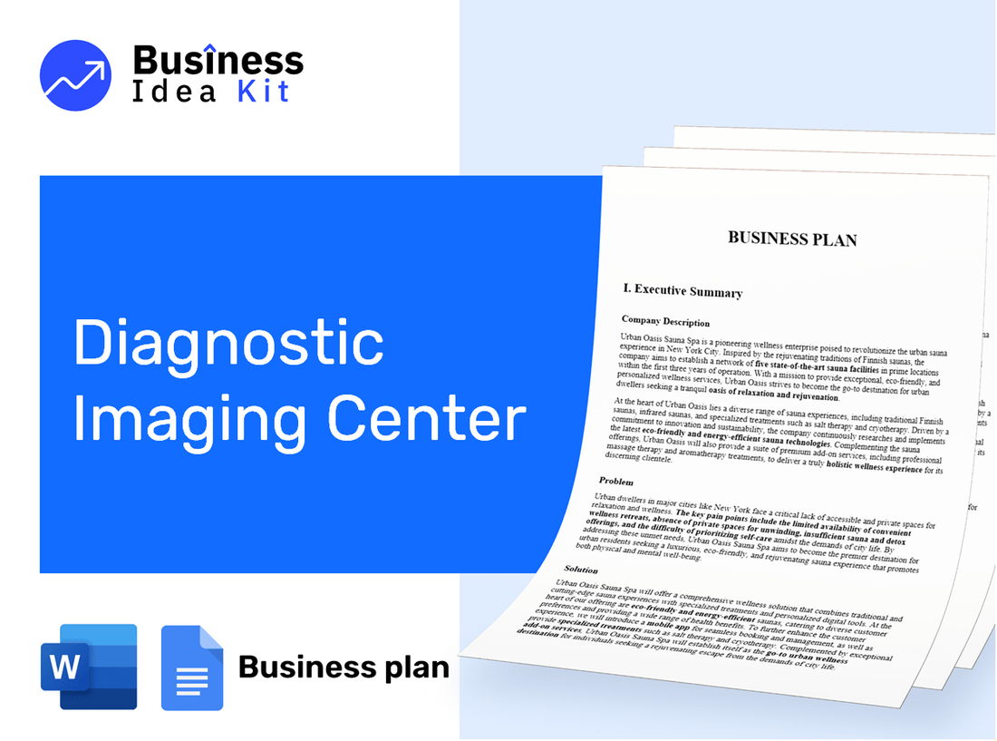 Diagnostic Imaging Center Business Plan Example