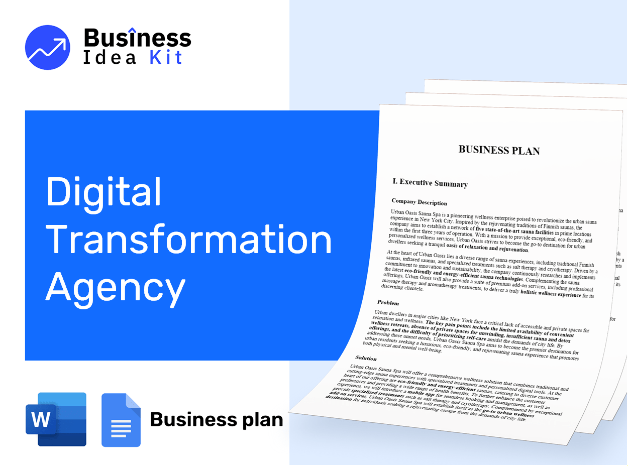 Digital Transformation Agency Business Plan Example