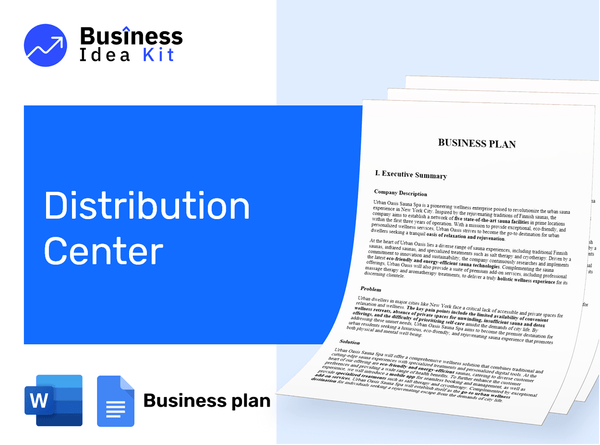 Distribution Center Business Plan Example