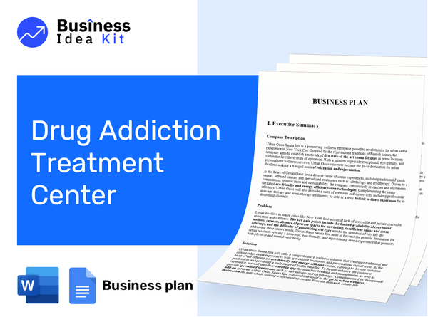 Drug Addiction Treatment Center Business Plan Example