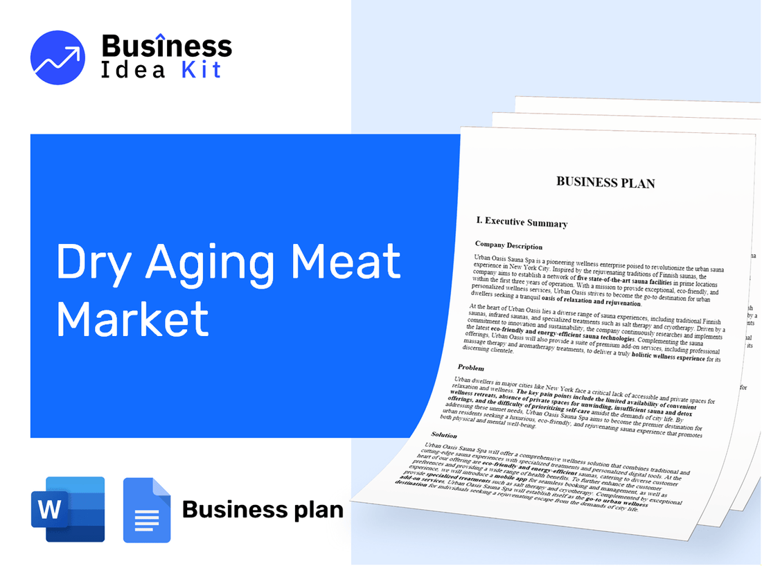 Dry Aging Meat Market Business Plan Example