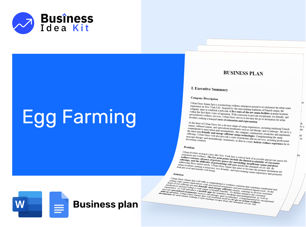 Egg Farming Business Plan Example