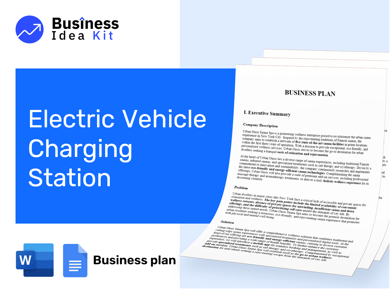 Electric Vehicle Charging Station Business Plan Example