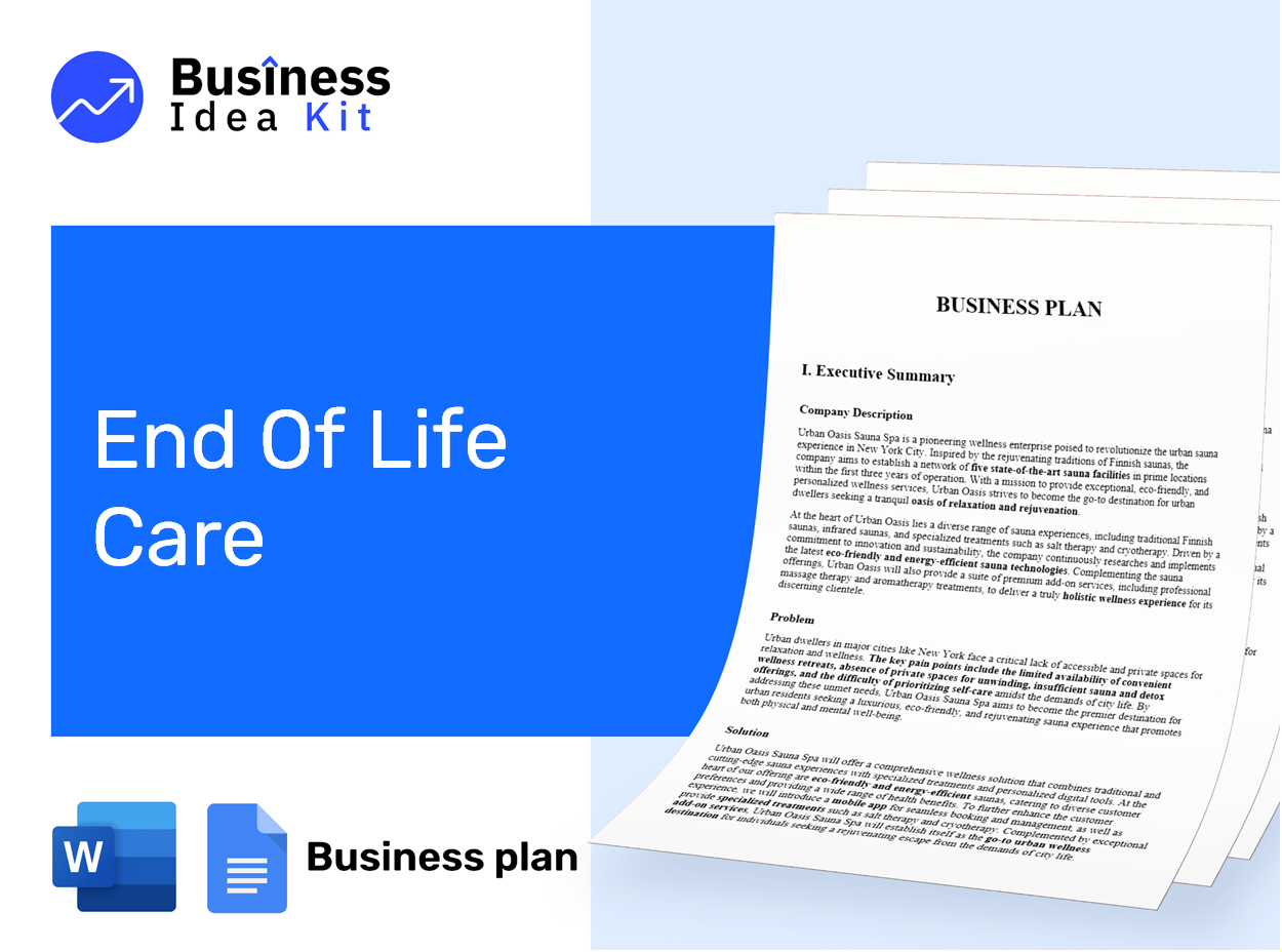 End Of Life Care Business Plan Example