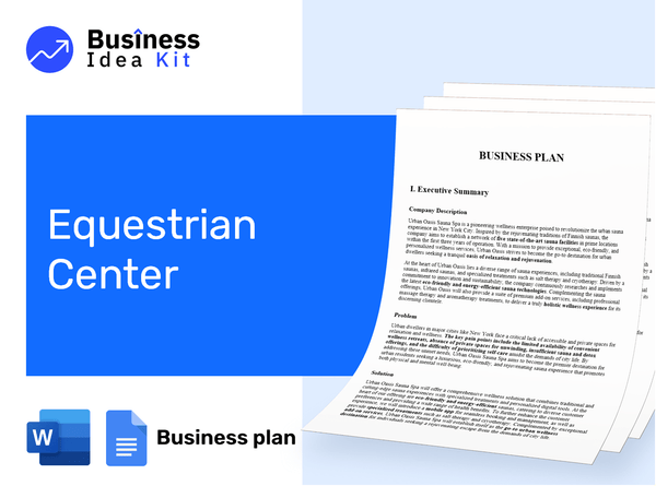 Equestrian Center Business Plan Example