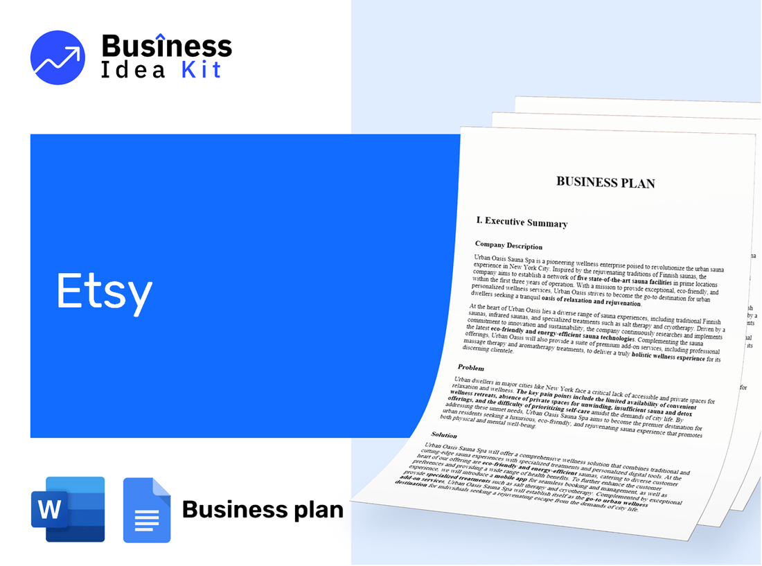Etsy Business Plan Example