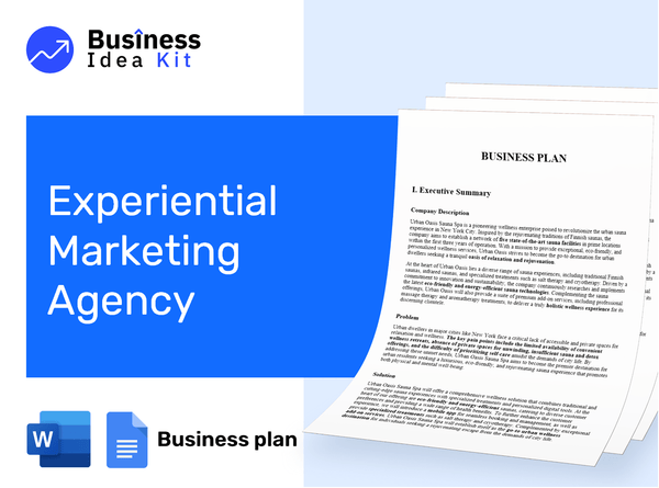 Experiential Marketing Agency Business Plan Example