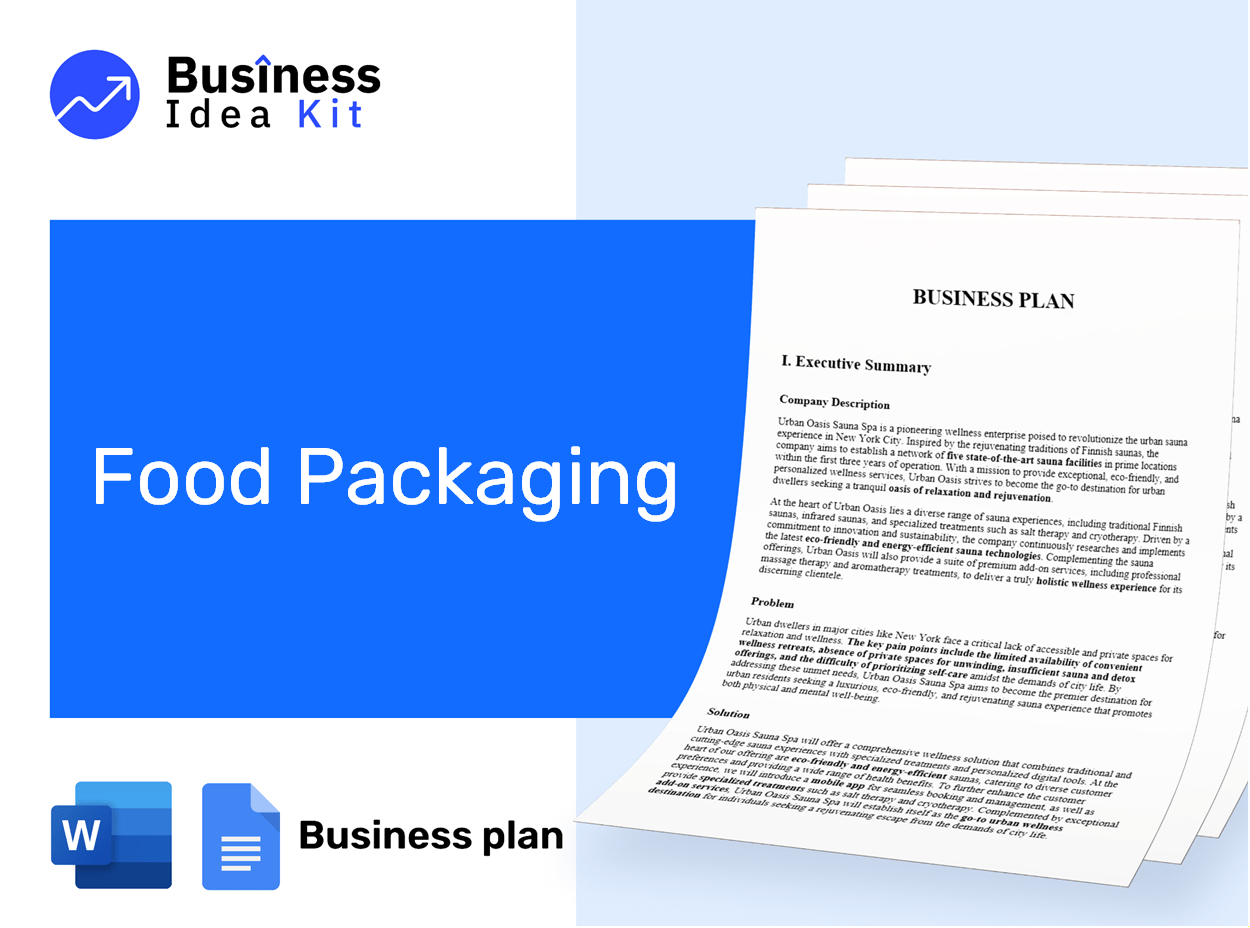 Food Packaging Business Plan Example