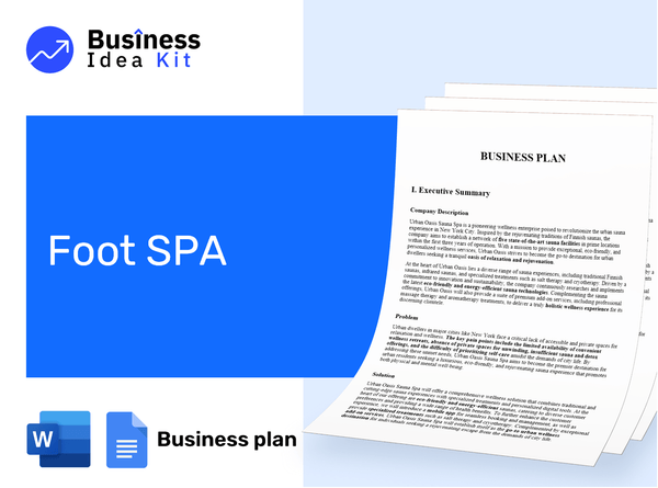 Foot Spa Business Plan Example