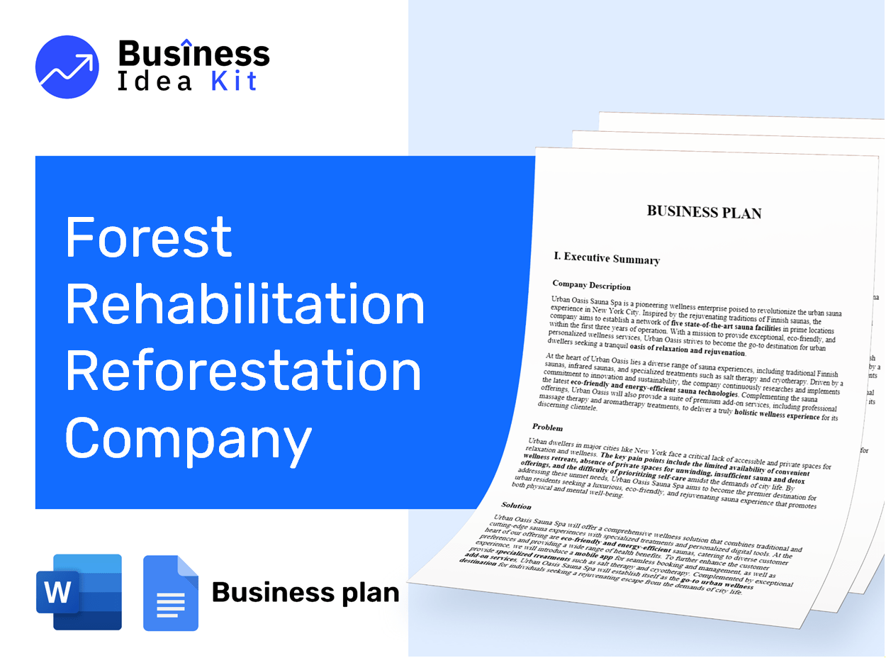 Forest Rehabilitation Reforestation Company Business Plan Example