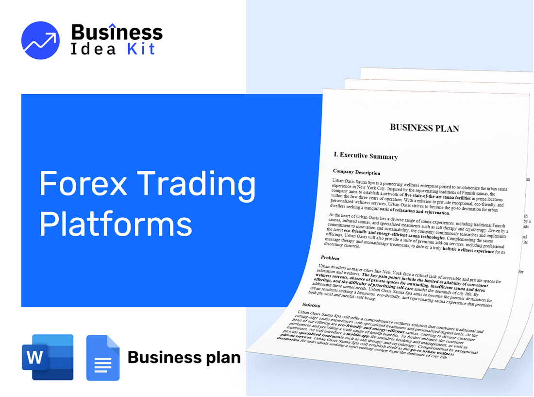 Forex Trading Platforms Business Plan Example