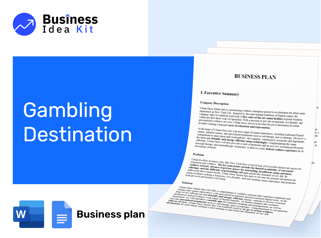 Gambling Destination Business Plan Example