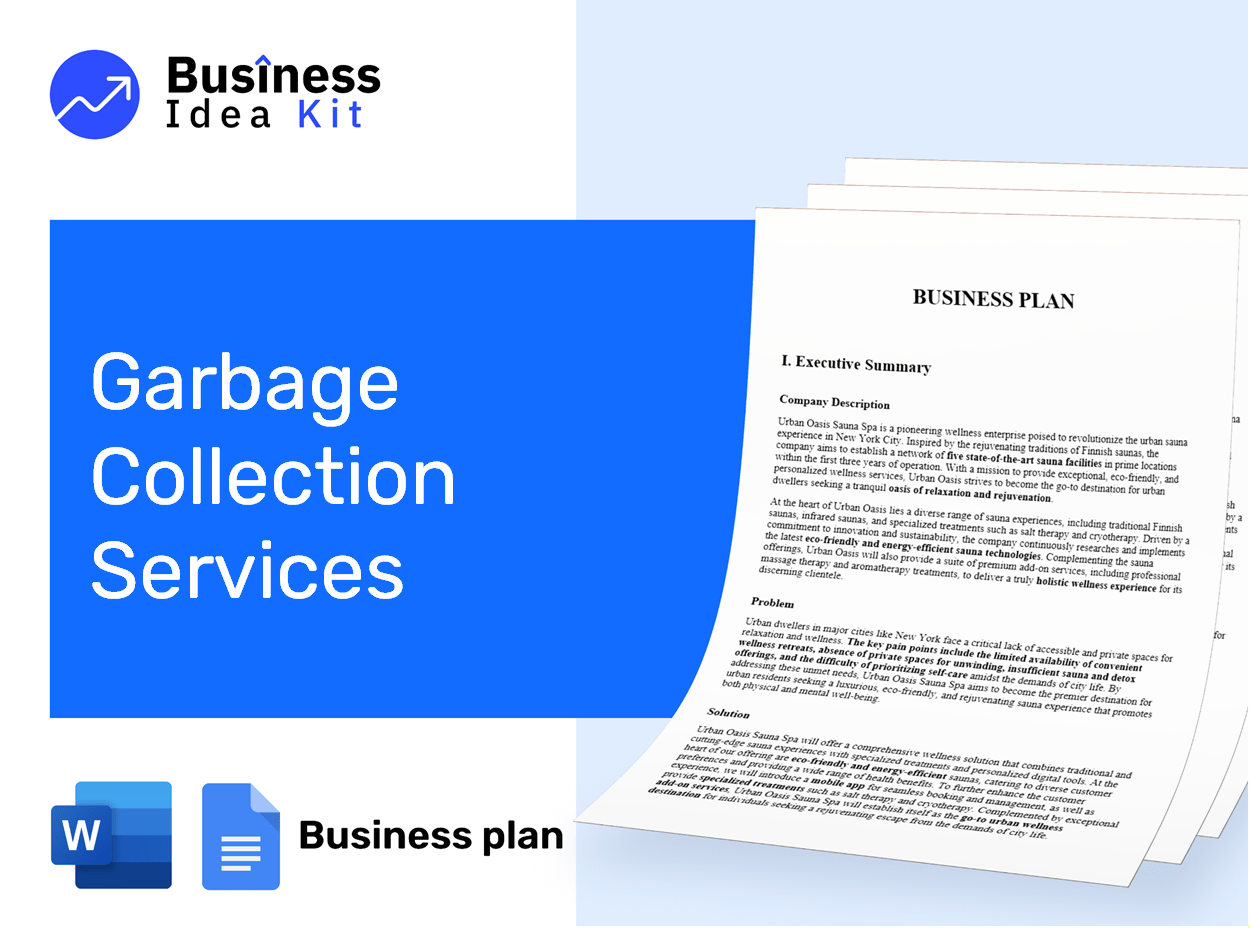 Garbage Collection Services Business Plan Example