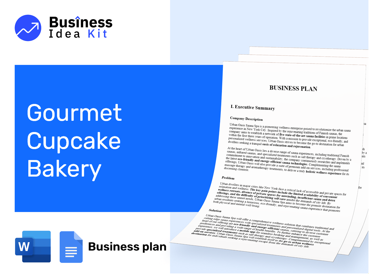 Gourmet Cupcake Bakery Business Plan Example
