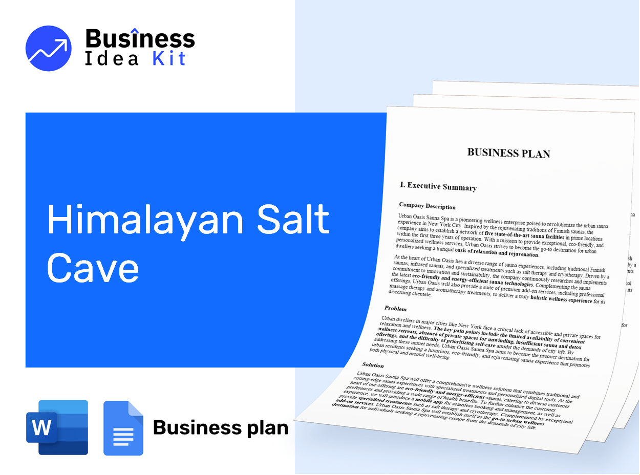 Himalayan Salt Cave Business Plan Example