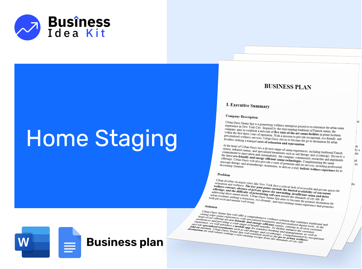 Home Staging Business Plan Example