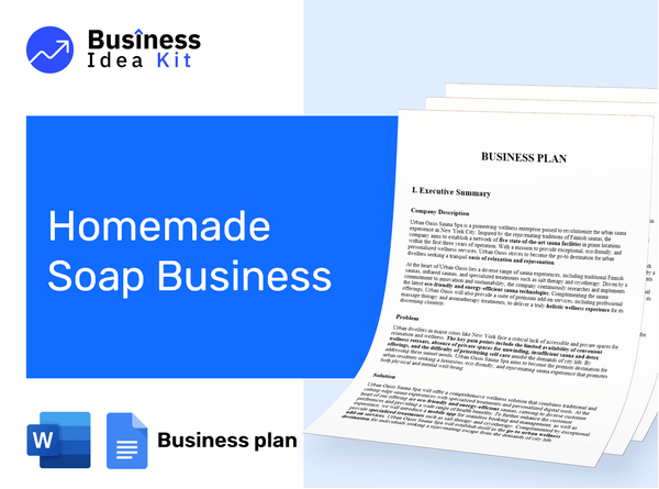 Homemade Soap Business Business Plan Example
