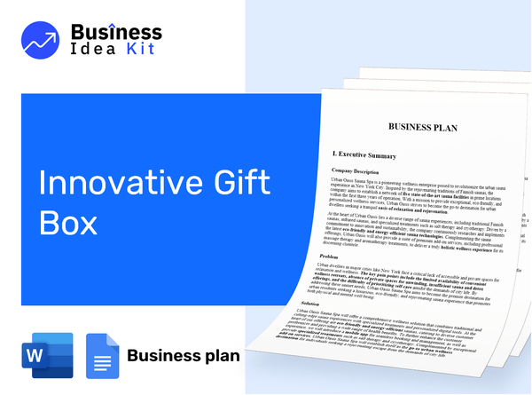 Innovative Gift Box Business Plan Example