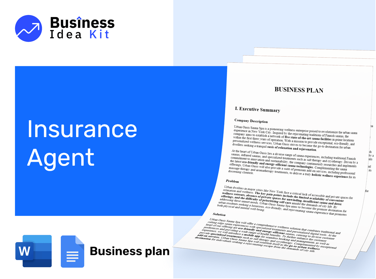Insurance Agent Business Plan Example